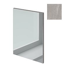  Фасад mirror Премиум 4 с Зеркалом - F243 ST10 Мрамор Канделла светло-серый