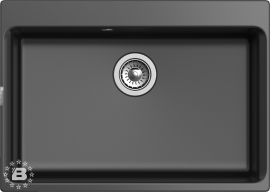 RIVELATO Мойка AXEL 70  1-чаша 730*520мм nero арт.Х-70 nero