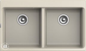 RIVELATO Мойка AXEL 90-2D  2-чаши 870*520мм beige scuro арт.X-90-2D beige scuro