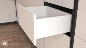 Ящик Crystal СОФТ-ПУШ, высота 180 мм, глубина 450 мм Белый Стандарт