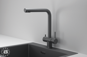 KS-7011, ГРАФИТ МАТОВЫЙ, СМЕСИТЕЛЬ КУХОННЫЙ KITCHEN SPACE