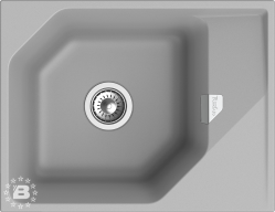 RIVELATO Мойка LOCUS 65  1-чаш 650*500 grigio metallizzato арт.LS-65 grigio metallizzato