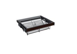 ALPHALUX Aiden Выдвижная корзина в базу 600 мм, 564х430х140 (ШхГхВ), экокожа, шампань