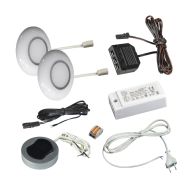 КСС КОМПЛЕКТ ИЗ 2-х LED СВЕТ-КОВ SFA кругл.белый/тепл.свет/блок/выкл/сет.шнур (19.143.35.688 )
