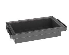 ALPHALUX Aiden Выдвижная корзина в базу 600 мм, 564х430х140 (ШхГхВ), экокожа, темно-серый