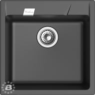 RIVELATO Мойка RAUM 50  1-чаша 500*510мм antracite арт.RM-50 antracite