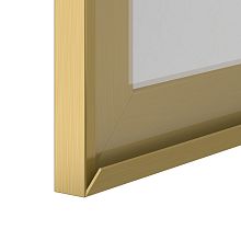 Стекло профиль ПР4 ИУР - Золото браш инт узкая ручка ПР4 V2.0
