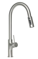 Смеситель "Longran" Techno LM2171, Stainless Steel выдв. лейка