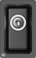 RIVELATO Мойка BERKANA 25 подст.монтаж 1-чаш 305*455 nero арт.BK-25 nero