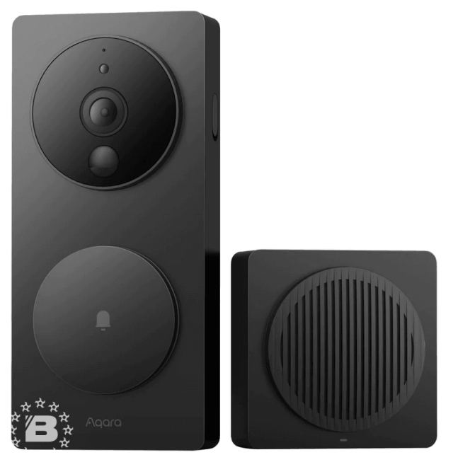 Видеодомофон Aqara Smart Video Doorbell G4, в составе комплекта модели SVD-KIT1 с повторителем Chime Repeater модели SVD-C04 в Санкт-Петербурге