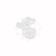 KOSMO полкодержатель для стеклянных полок толщиной 5-6 мм, со штоком, прозрачный