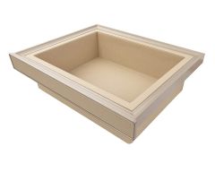 ALPHALUX Aiden Выдвижная корзина в базу 600 мм, 564х430х140 (ШхГхВ), экокожа, шампань