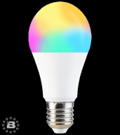 Светодиодная лампа MOES Smart LED Bulb WB-TDA7-RCW-E27 Wi-Fi, E27, 7 Вт, 630 Лм, холодный белый