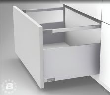 Ящик Flowbox с доводчиком, высота 192 мм, глубина 400 с рейлингом Белый Стандарт
