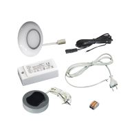 КСС КОМПЛЕКТ ИЗ 1-го LED СВЕТ-КА SFA кругл.белый/нейтр.свет/блок/выкл/сет.шнур (19.143.35.668)