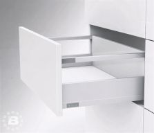 Ящик Flowbox с доводчиком, высота 106 мм, глубина 400 с рейлингом Белый Стандарт
