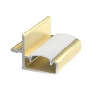 LED Профиль 4462 для верхней базы Золото /БРАШ c рассеивателем, L-4050 (4100)