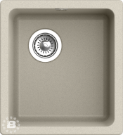 RIVELATO Мойка BERKANA 35 подст.монтаж 1-чаш 415*455 beige scuro арт.BK-35 beige scuro