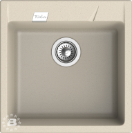 RIVELATO Мойка RAUM 50  1-чаша 500*510мм beige scuro арт.RM-50 beige scuro