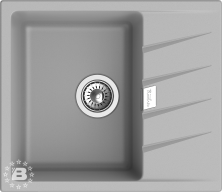 RIVELATO Мойка RAUM 58  1-чаша 580*500мм grigio metallizzato арт.RM-58 grigio metallizzato