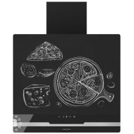 DOMENIKA 600 BLACK/INOX S вытяжка кухонная
