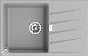 RIVELATO Мойка RAUM 78  1-чаша 780*500мм grigio metallizzato арт.RM-78 grigio metallizzato